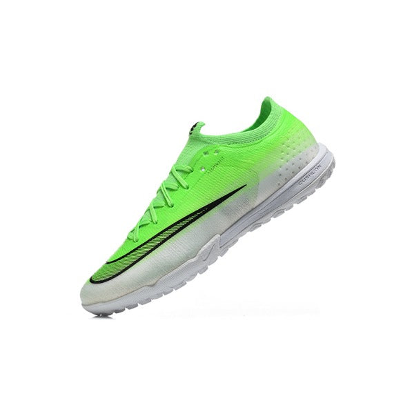 Nike Air Zoom Mercurial Vapor 17 Elite Green and White Turf TF Kids Football Boot