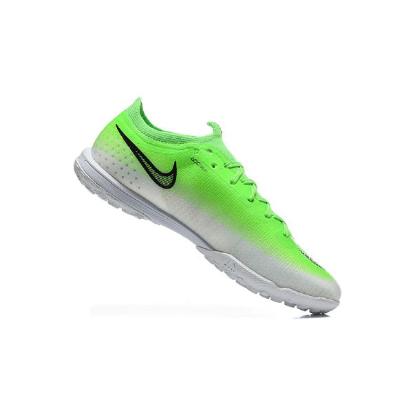 Nike Air Zoom Mercurial Vapor 17 Elite Green and White Turf TF Kids Football Boot