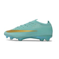 Nike Air Zoom Mercurial Vapor 17 Elite Light Blue and Golden Firm Ground FG Kids Football Boot