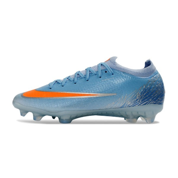 Nike Air Zoom Mercurial Vapor 17 Elite Light Blue and Orange Firm Ground FG Kids Football Boot