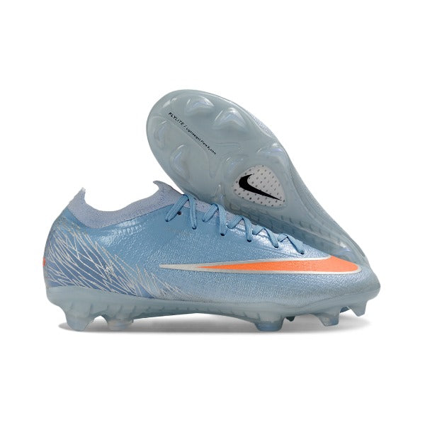 Nike Air Zoom Mercurial Vapor 17 Elite Light Blue and Orange Firm Ground FG Kids Football Boot