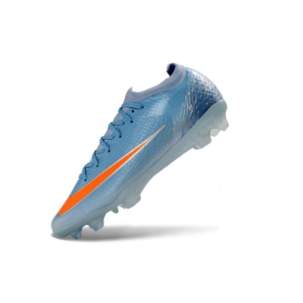 Nike Air Zoom Mercurial Vapor 17 Elite Light Blue and Orange Firm Ground FG Kids Football Boot