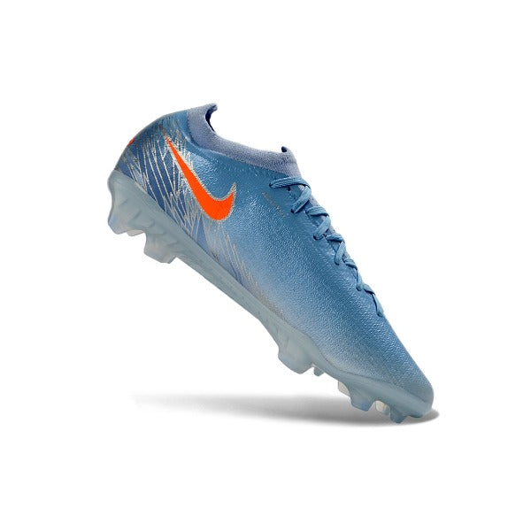 Nike Air Zoom Mercurial Vapor 17 Elite Light Blue and Orange Firm Ground FG Kids Football Boot