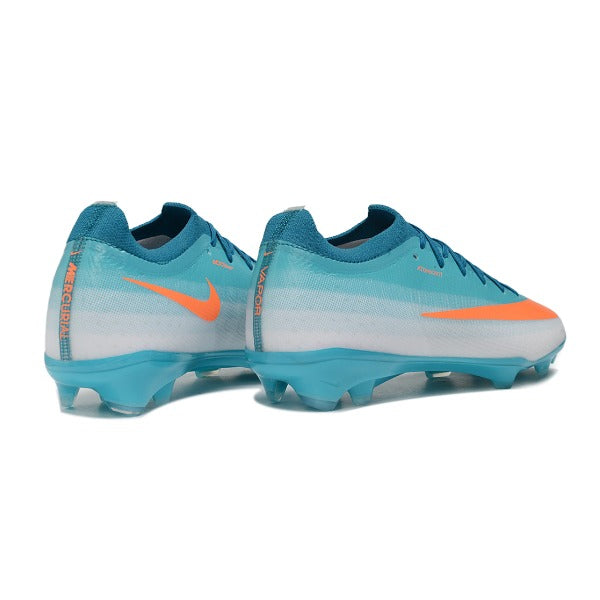 Nike Air Zoom Mercurial Vapor 17 Elite Light Blue and White Firm Ground FG Kids Football Boot