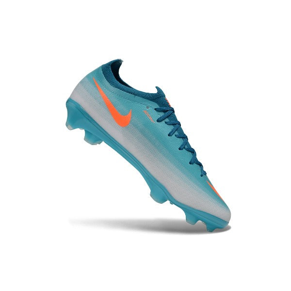 Nike Air Zoom Mercurial Vapor 17 Elite Light Blue and White Firm Ground FG Kids Football Boot