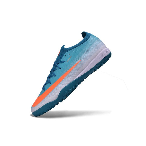 Nike Air Zoom Mercurial Vapor 17 Elite Light Blue and White Turf TF Kids Football Boot