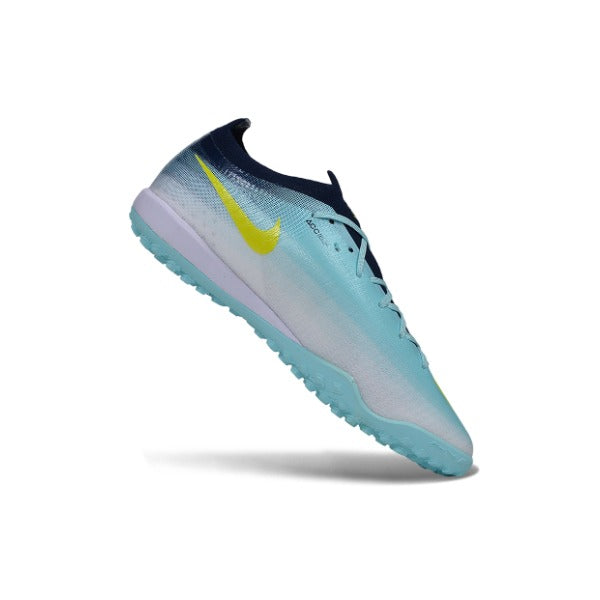 Nike Air Zoom Mercurial Vapor 17 Elite Light Blue and White Turf TF Kids Football Boot