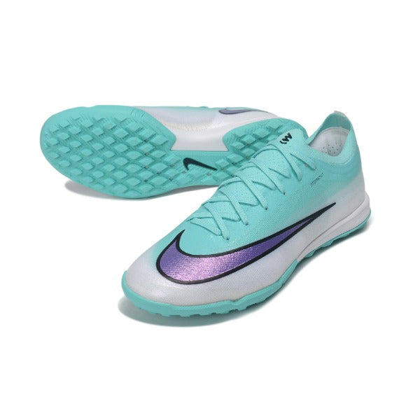 Nike Air Zoom Mercurial Vapor 17 Elite Light Blue, Purple and White Turf TF Football Boot