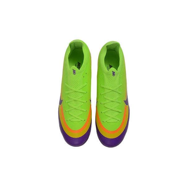 Nike Air Zoom Mercurial Vapor 17 Elite Light Green and Purple Firm Ground FG Kids Football Boot