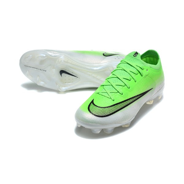 Nike Air Zoom Mercurial Vapor 17 Elite Light Green and White Firm Ground FG Kids Football Boot