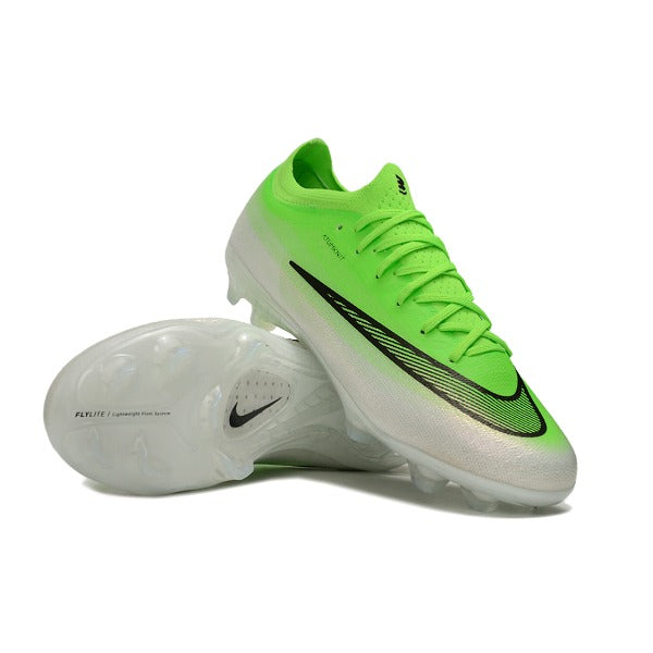 Nike Air Zoom Mercurial Vapor 17 Elite Light Green and White Firm Ground FG Kids Football Boot