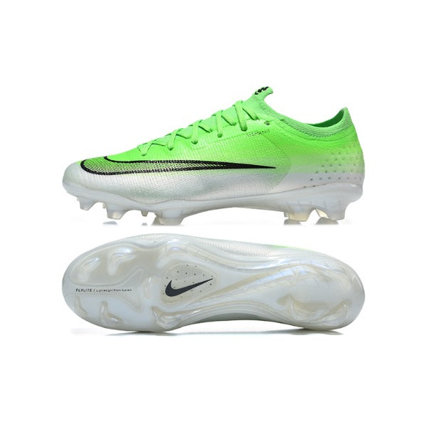 Nike Air Zoom Mercurial Vapor 17 Elite Light Green and White Firm Ground FG Kids Football Boot