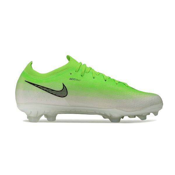 Nike Air Zoom Mercurial Vapor 17 Elite Light Green and White Firm Ground FG Kids Football Boot
