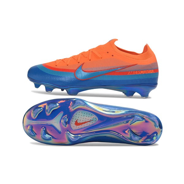 Nike Air Zoom Mercurial Vapor 17 Elite Orange and Blue Firm Ground FG Kids Football Boot