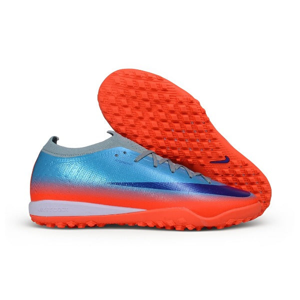Nike Air Zoom Mercurial Vapor 17 Elite Orange and Blue Turf TF Kids Football Boot