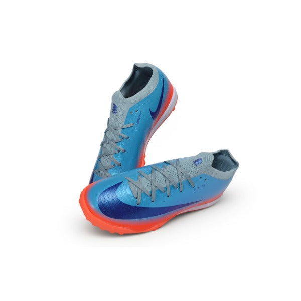 Nike Air Zoom Mercurial Vapor 17 Elite Orange and Blue Turf TF Kids Football Boot