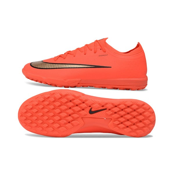 Nike Air Zoom Mercurial Vapor 17 Elite Orange and Golden Turf TF Football Boot