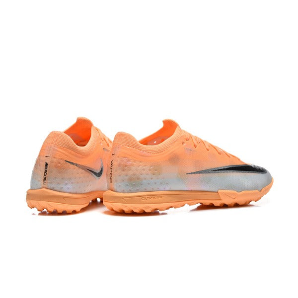 Nike Air Zoom Mercurial Vapor 17 Elite Orange and White Turf TF Kids Football Boot