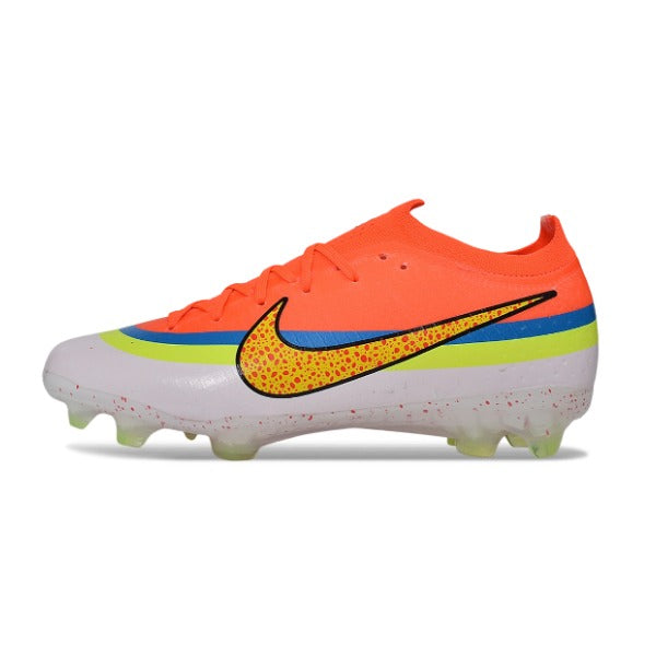 Nike Air Zoom Mercurial Vapor 17 Elite Orange, Blue and White Firm Ground FG Kids Football Boot