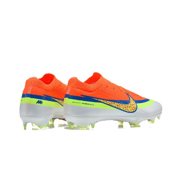 Nike Air Zoom Mercurial Vapor 17 Elite Orange, Blue and White Firm Ground FG Kids Football Boot