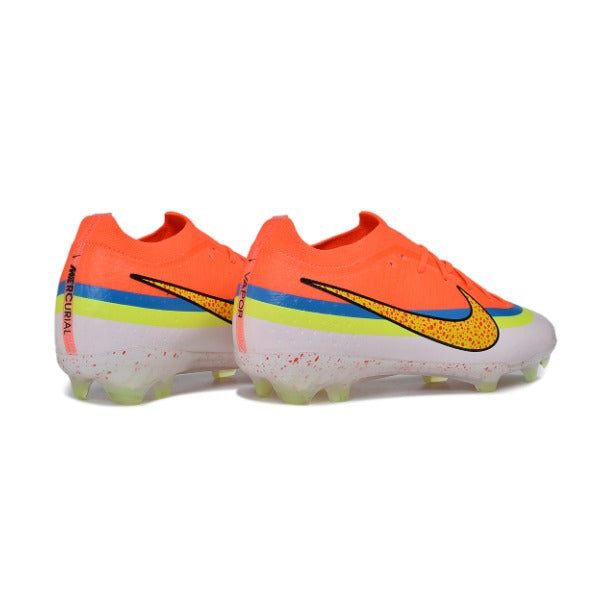 Nike Air Zoom Mercurial Vapor 17 Elite Orange, Blue and White Firm Ground FG Kids Football Boot