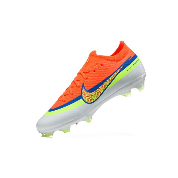 Nike Air Zoom Mercurial Vapor 17 Elite Orange, Blue and White Firm Ground FG Kids Football Boot