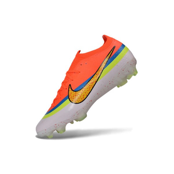 Nike Air Zoom Mercurial Vapor 17 Elite Orange, Blue and White Firm Ground FG Kids Football Boot