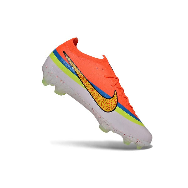 Nike Air Zoom Mercurial Vapor 17 Elite Orange, Blue and White Firm Ground FG Kids Football Boot