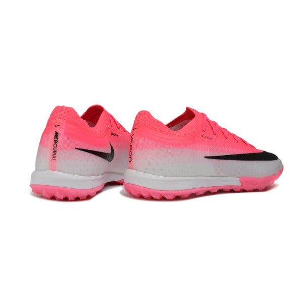 Nike Air Zoom Mercurial Vapor 17 Elite Pink, Black and White Turf TF Football Boot