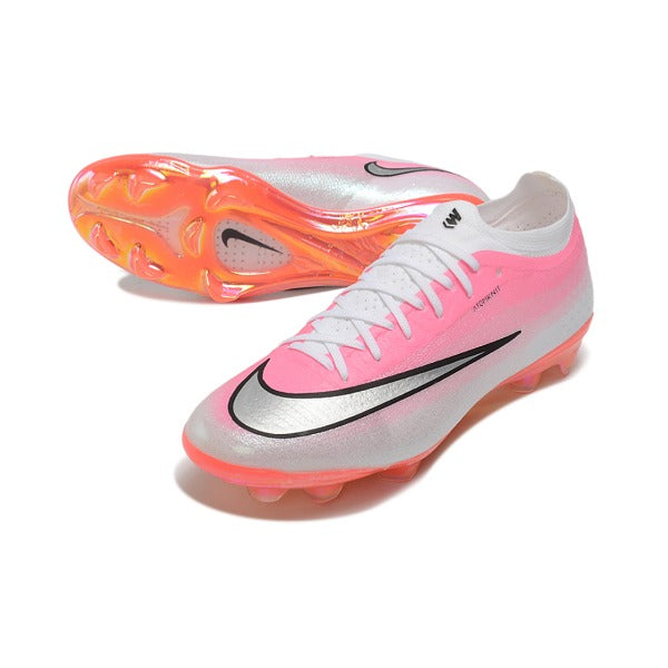 Nike Air Zoom Mercurial Vapor 17 Elite Pink, White and Silver Firm Ground FG Football Boot
