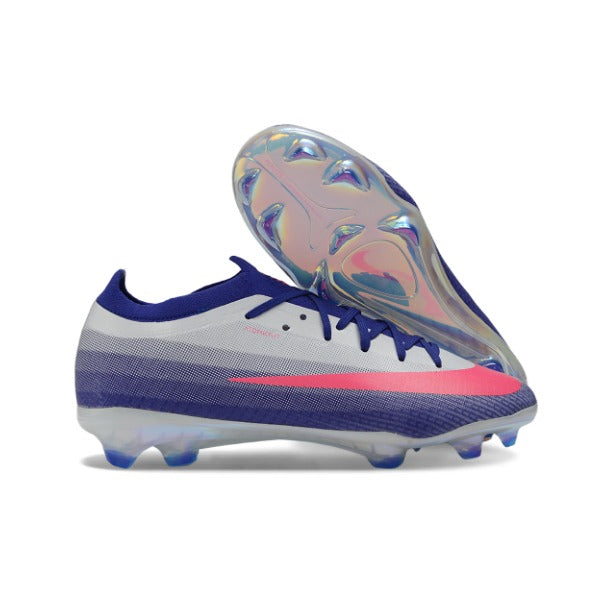 Nike Air Zoom Mercurial Vapor 17 Elite Purple and White Firm Ground FG Kids Football Boot