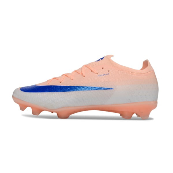 Nike Air Zoom Mercurial Vapor 17 Elite Salmon Pink and Blue Firm Ground FG Kids Football Boot