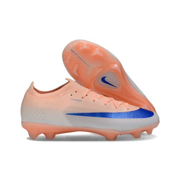 Nike Air Zoom Mercurial Vapor 17 Elite Salmon Pink and Blue Firm Ground FG Kids Football Boot
