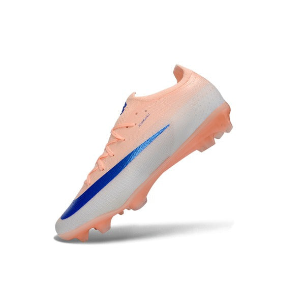 Nike Air Zoom Mercurial Vapor 17 Elite Salmon Pink and Blue Firm Ground FG Kids Football Boot