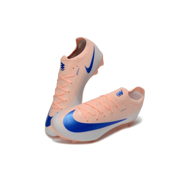 Nike Air Zoom Mercurial Vapor 17 Elite Salmon Pink and Blue Firm Ground FG Kids Football Boot