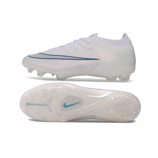 Nike Air Zoom Mercurial Vapor 17 Elite White and Blue Firm Ground FG Football Boot