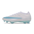 Nike Air Zoom Mercurial Vapor 17 Elite White and Light Blue Firm Ground FG Football Boot