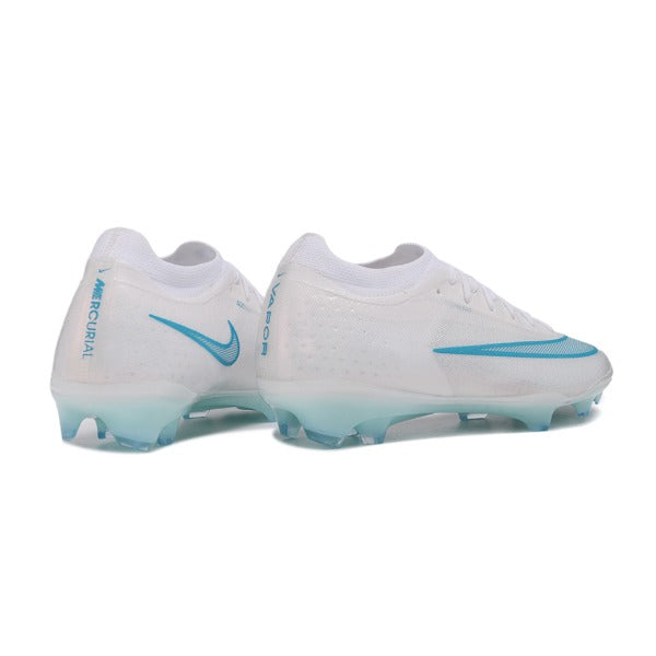 Nike Air Zoom Mercurial Vapor 17 Elite White and Light Blue Firm Ground FG Football Boot