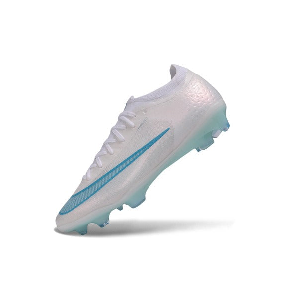 Nike Air Zoom Mercurial Vapor 17 Elite White and Light Blue Firm Ground FG Football Boot