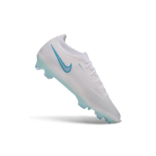 Nike Air Zoom Mercurial Vapor 17 Elite White and Light Blue Firm Ground FG Football Boot