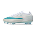 Nike Air Zoom Mercurial Vapor 17 Elite White and Light Blue Firm Ground FG Kids Football Boot