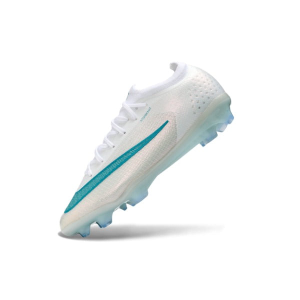 Nike Air Zoom Mercurial Vapor 17 Elite White and Light Blue Firm Ground FG Kids Football Boot
