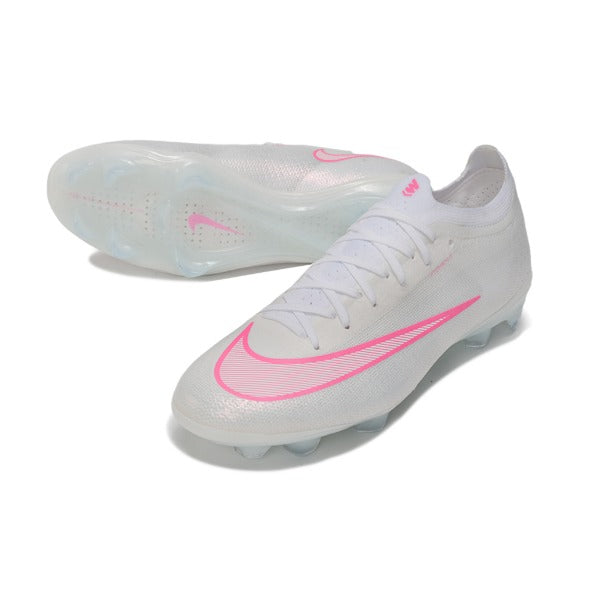 Nike Air Zoom Mercurial Vapor 17 Elite White and Pink Firm Ground FG Football Boot