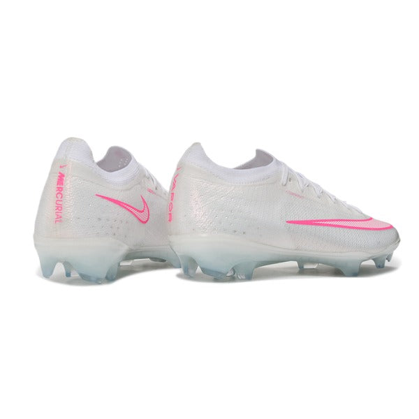 Nike Air Zoom Mercurial Vapor 17 Elite White and Pink Firm Ground FG Football Boot