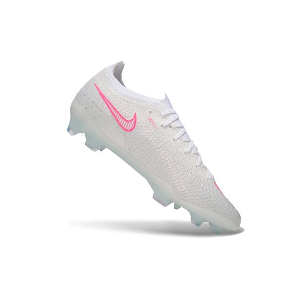Nike Air Zoom Mercurial Vapor 17 Elite White and Pink Firm Ground FG Football Boot