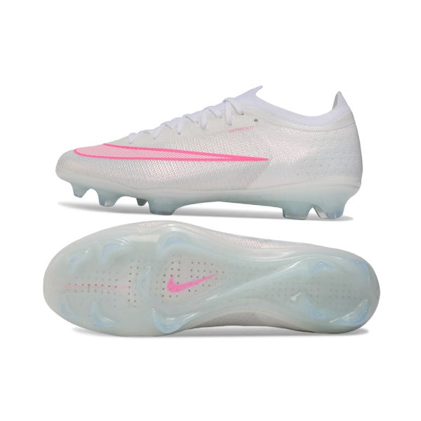 Nike Air Zoom Mercurial Vapor 17 Elite White and Pink Firm Ground FG Football Boot