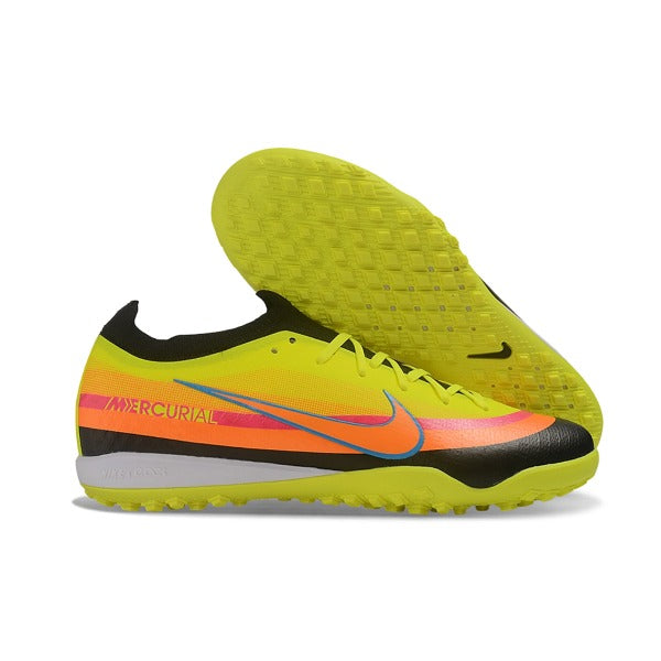 Nike Air Zoom Mercurial Vapor 17 Elite Yellow, Orange and Black Turf TF Kids Football Boot
