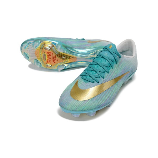 Nike Air Zoom Mercurial Vapor 17 Flyweave Elite Light Blue and White FG