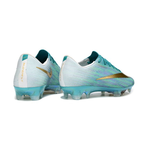 Nike Air Zoom Mercurial Vapor 17 Flyweave Elite Light Blue and White FG
