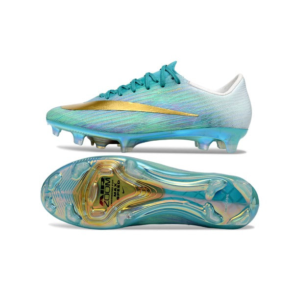 Nike Air Zoom Mercurial Vapor 17 Flyweave Elite Light Blue and White FG